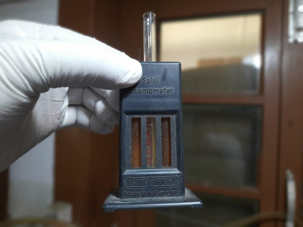 Alat hemometer Sahli, cara manual lama untuk mengukur kadar hemoglobin